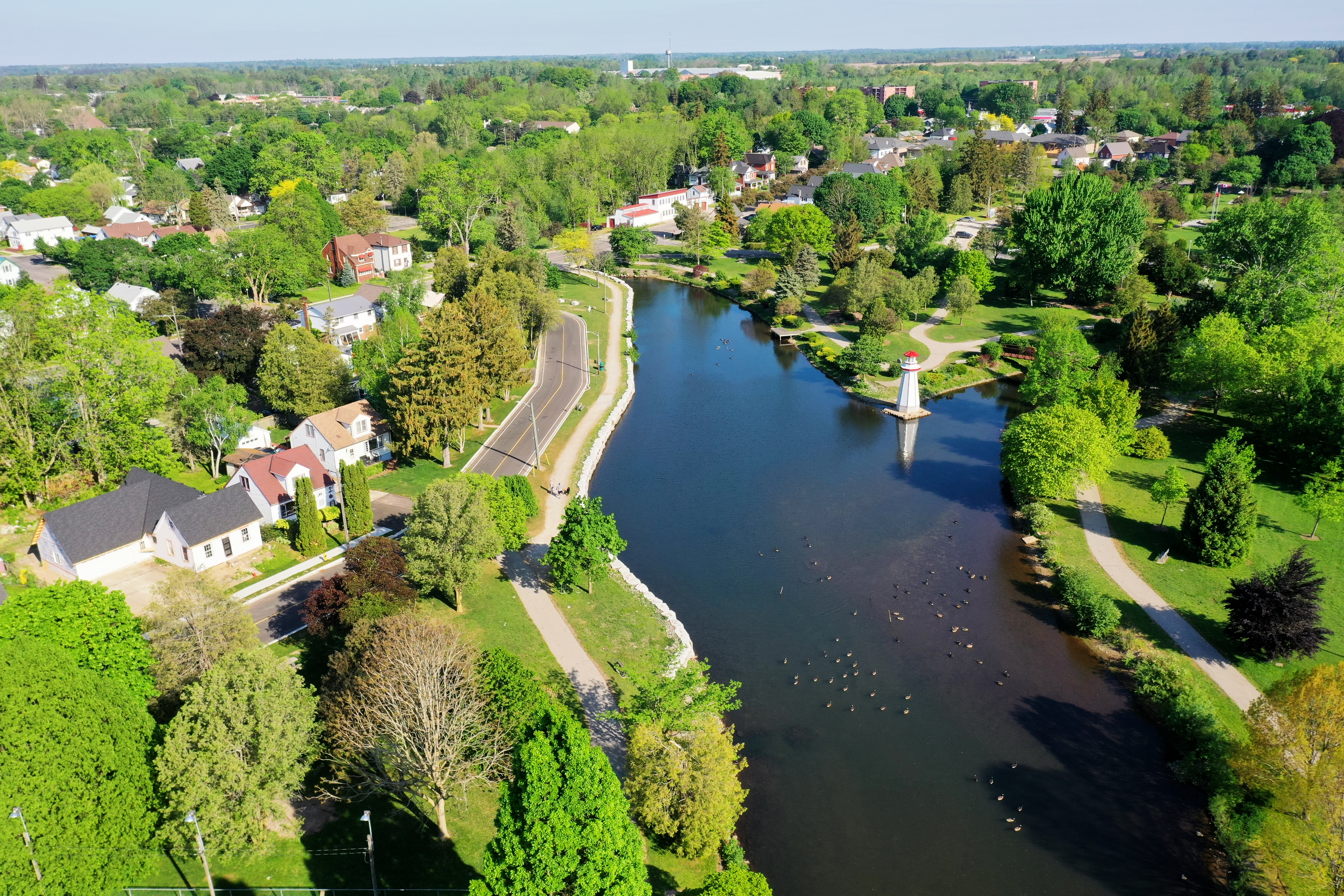 Ariel view of Simcoe