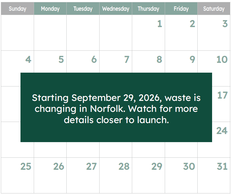 October wate calendar