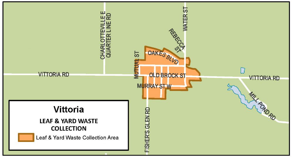 Leaf and yard waste area in Vittoria