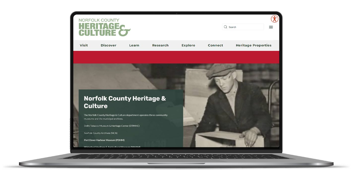 Norfolk County’s new Heritage & Culture Department website