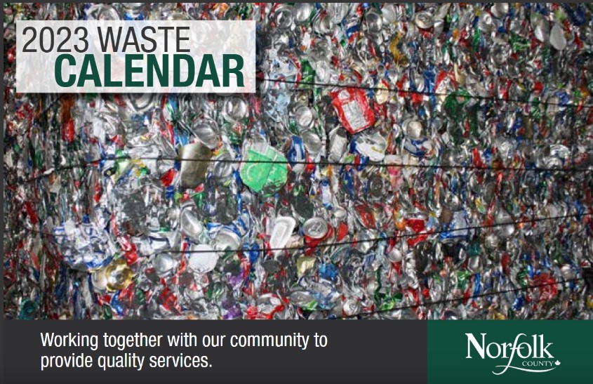 Waste Calendar Government Norfolk County