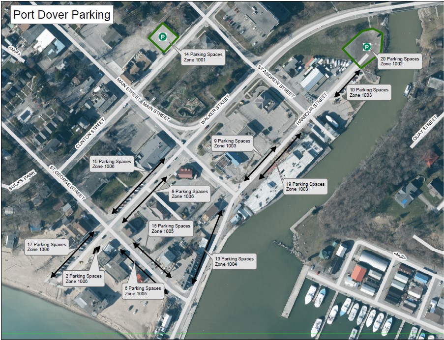 Port Dover Parking Map