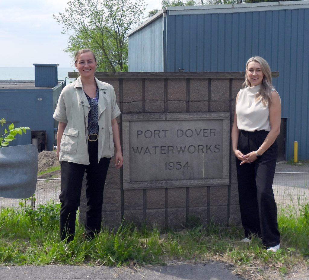 Honourable Kinga Surma, Minister of Infrastructure, and Mayor Amy Martin at the Port Dover Water Treatment Plant